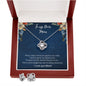 To My Dear Mom - Love Knot Earring & Necklace Set