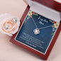 To My Dear Mom - Love Knot Earring & Necklace Set