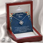 To My Dear Mom - Love Knot Earring & Necklace Set
