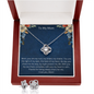 Mom you are my Rock - Love Knot Necklace