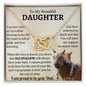To My Beautiful Daughter - Interlock Hearts