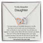 To My Beautiful Daughter - Interlocking Hearts
