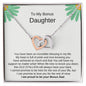 To My Bonus Daughter - Interlocking Hearts