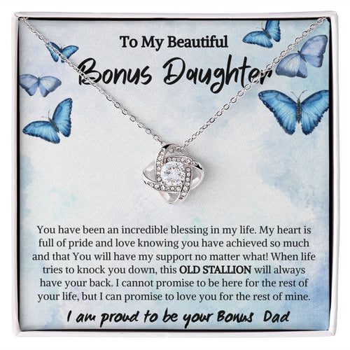 To My Bonus Daughter - Love Knot